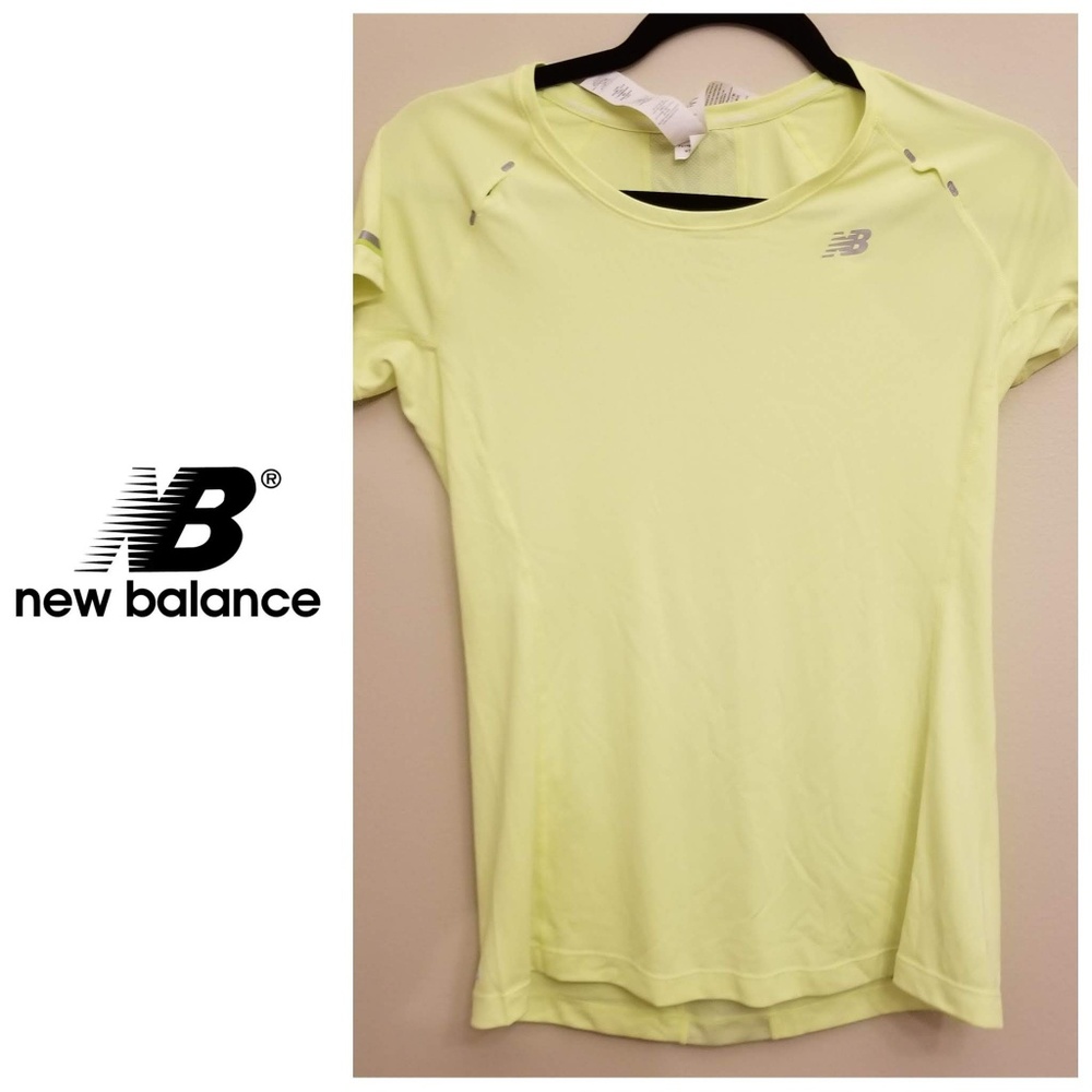 New Balance running top - neon yellow